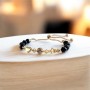 Комплект Колие и Гривна от Оникс и Кристали Swarovski Star Dust